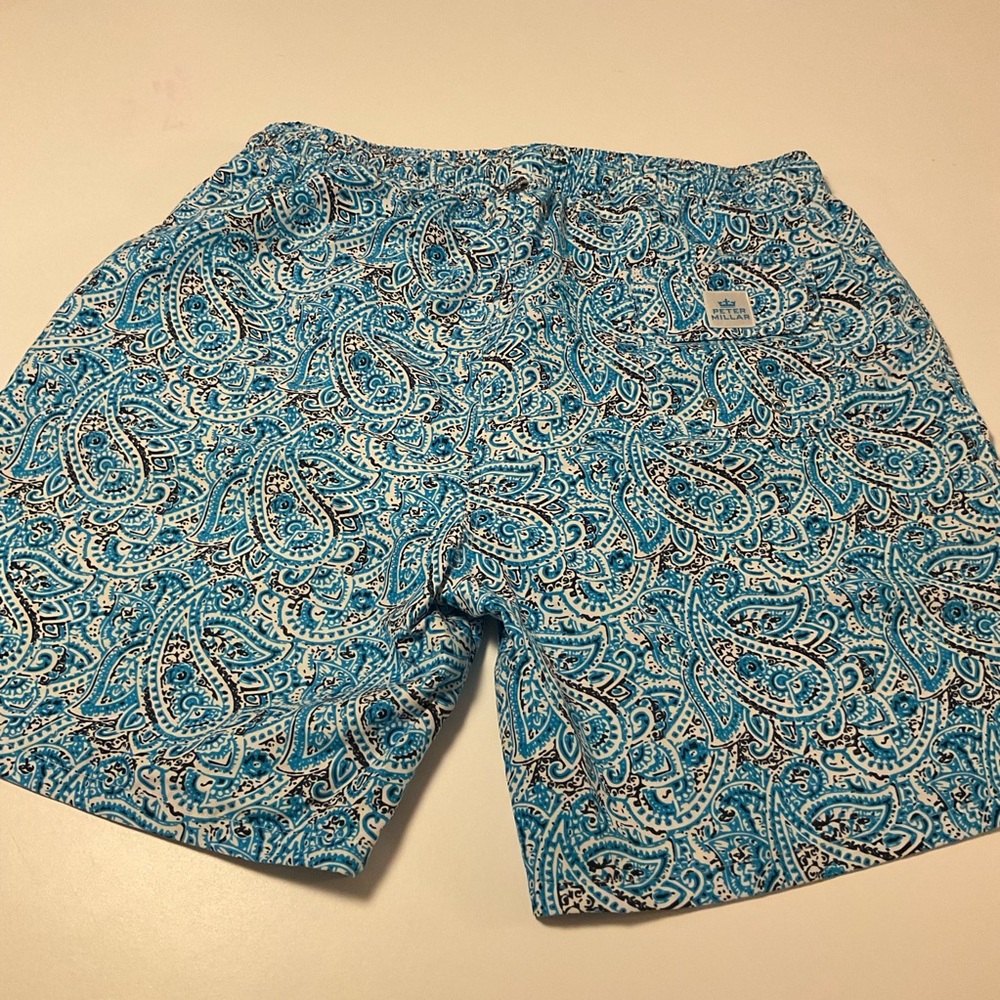 Peter Millar Men's Galapagos Paisley Swim Trunks, Sz XL - Picture 8 of 14